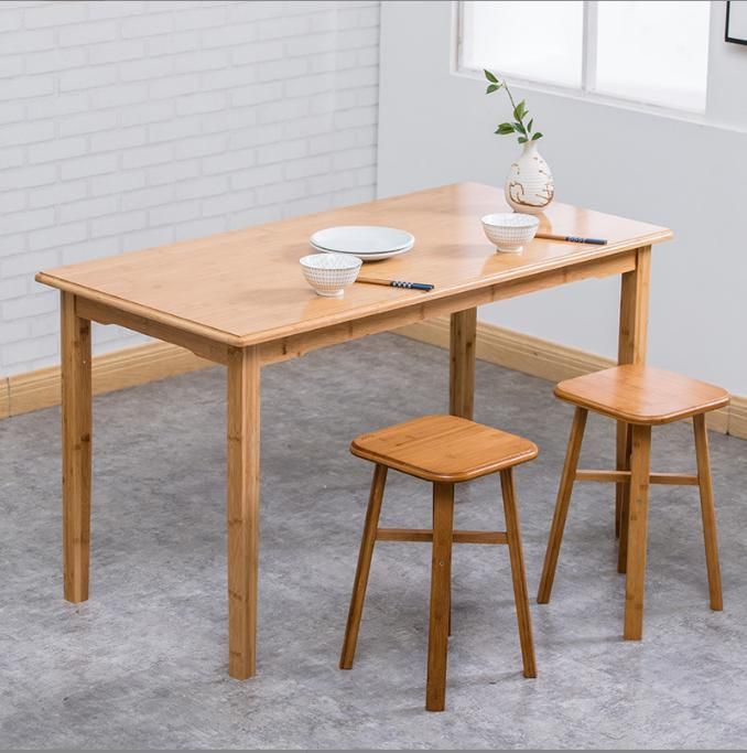 Nanzhu Rectangular Table Simple Household Long Dining Table