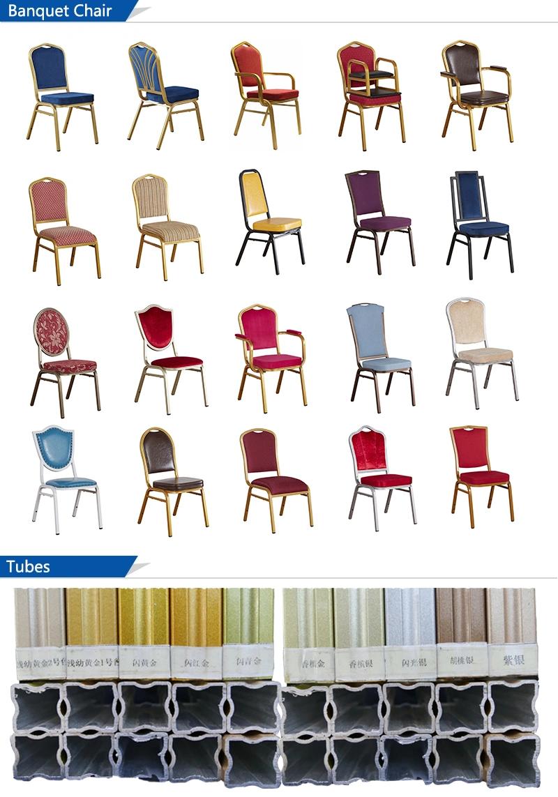 Wholesale Hotel Dining Room Upholstered Aluminum Banquet Chair