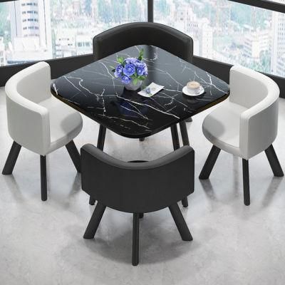 Black White Gray Multi-Color Modern Stylish Western Restaurant Dining Armrest Wooden Table Furniture Chair for Coffee Shop