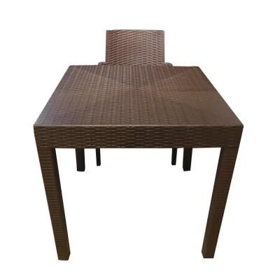 PP Dining Room Set Plastic Leg Dining Table and Chair 2 Seater