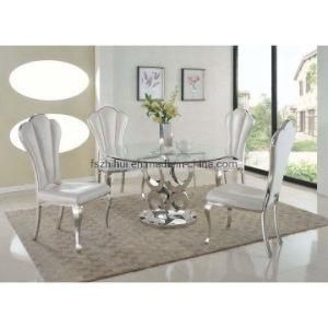 Round Stainless Steel Dining Table