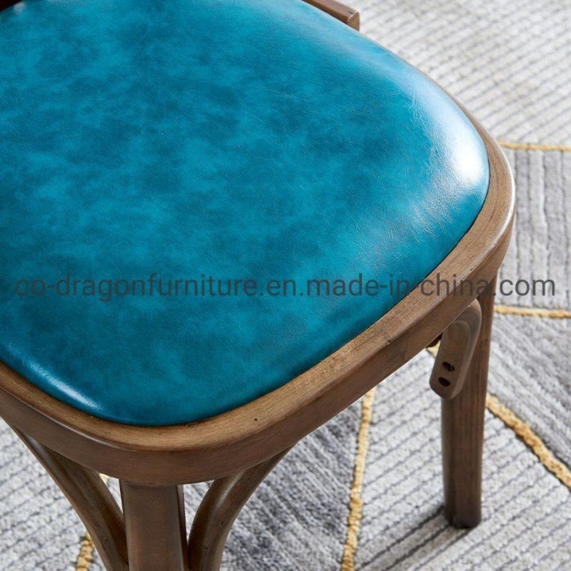 High Quality Wooden Dining Chair with Leather for Dining Furniture
