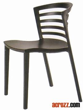 Outdoor Garden Banquet Furniture Plastic Stacking Dining Venezia Chair