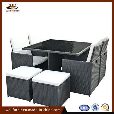 Outdoor Garden Furniture PE Rattan Wicker Dining Set (WFD-17)