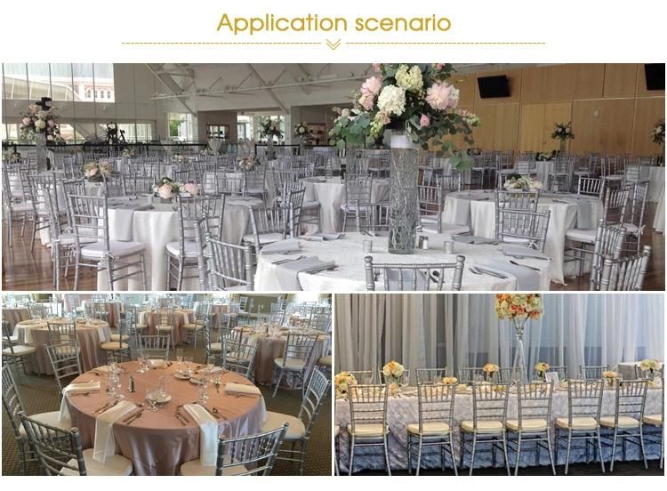 Wedding Furniture Factory Wholesale Aluminum White Chiavari Chair