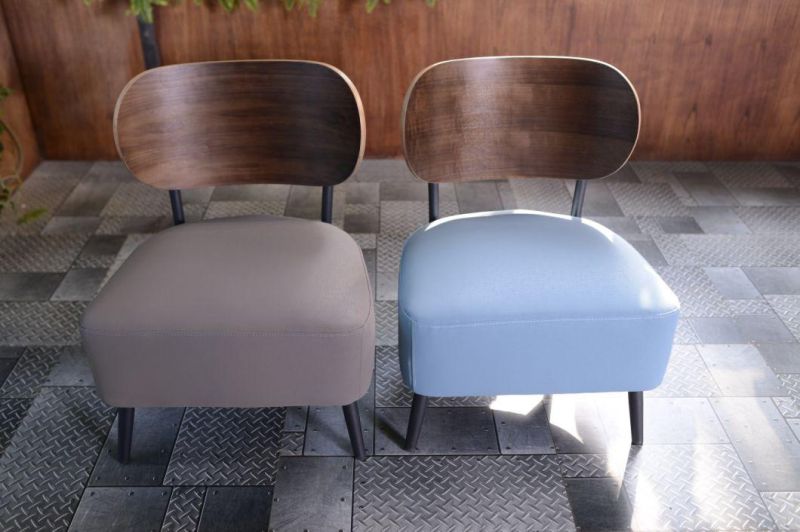 Lower Seat Coffee Shop Dining Chair with Big Space Restaurant Chatting Chair