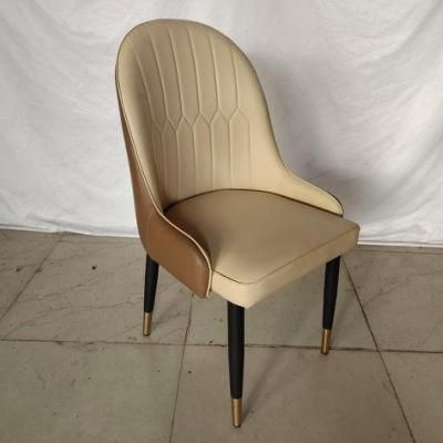Elgant Leather Light Luxury Dining Chair