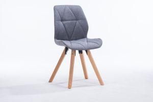 PP Plastic Morden Fabric Wooden Dining Chair