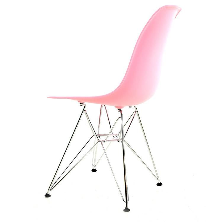 Chaise En Plastique Creative Office Cafe Dining Chair Electroplated Legs PP Seat Casual Fashion Dining Table Chair Set Dining Room Chair for Kitchen