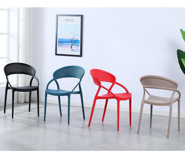 Wholesale Cheap Leisure PP Plastic Outdoor Armless Dining Plastic Chairs