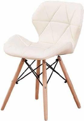 Modern Leisure Chair, Leather Seat and Wooden Leg, Comfortable Chair
