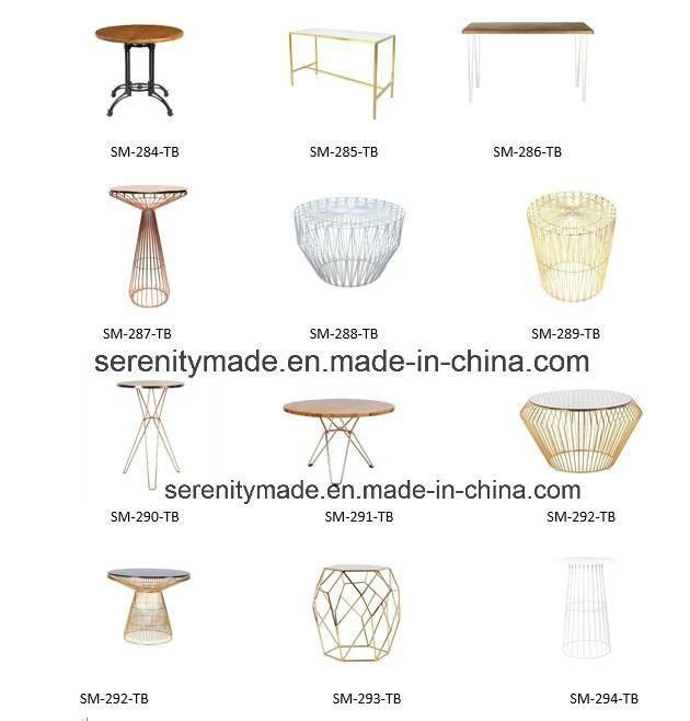 Commercial Grade Interior Design Metal Wire Gold Rose Stool