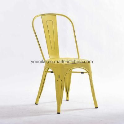 Industrial Vintage Coffee Restaurant Metal Tolix Chair Retro Colour