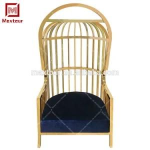 Luxury High Back Bird Cage Baroque Queen Throne King Chair