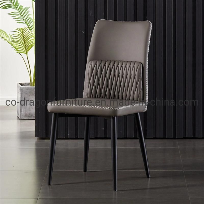 Wholesale Market Steel Dining Chair with Leather for Dining Furniture