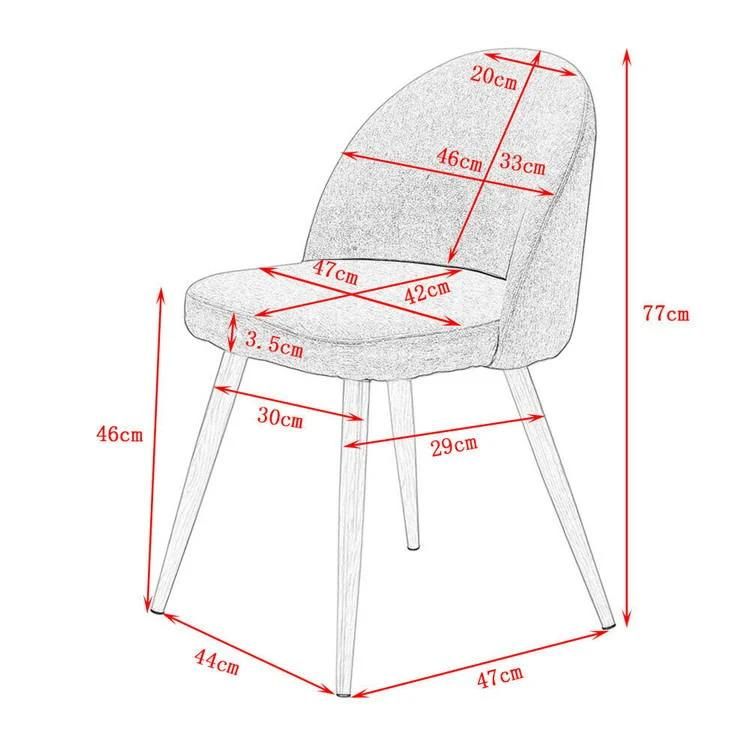 China Suppliers Dining Room Furniture Contracted Fabric Cheap Dining Chair Wholesale