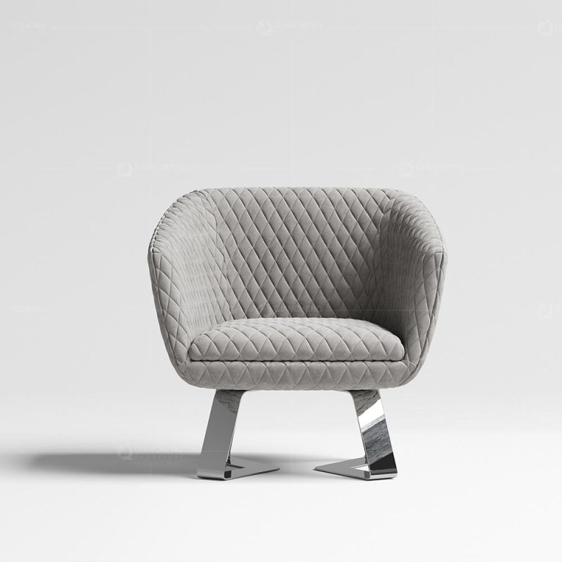 Soft Comfortable Modern Living Room Furniture Panel Back Chair