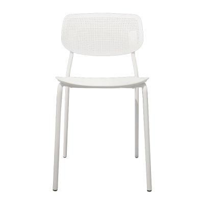 Wholesale Dining Furniture Simple Style Plastic Chair Eco-Friendly White PP Dining Chair