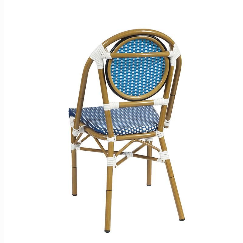 (SP-OC428) New Arrival Backrest Aluminum Frame with PE Rattan Outdoor Chair for Restaurant