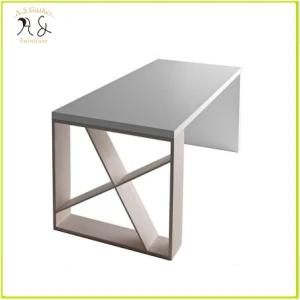 Modern Ins Designer Multi-Functional Oak Wooden Long Rectangle White Table