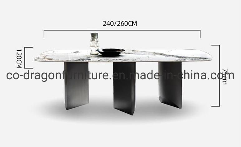 Modern Home Furniture Steel Dining Table for Family Party