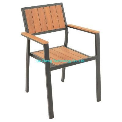 Hot Sale Modern Design Stackable Leisure Polywood Aluminum Garden Chair