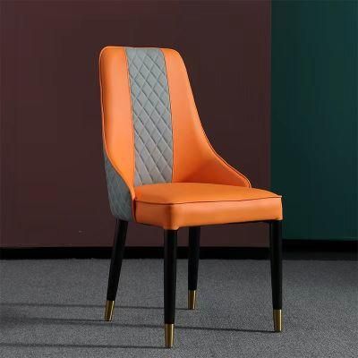 Restaurant Furniture Hotel Dining Leather Chair Upholstered High Back Chair
