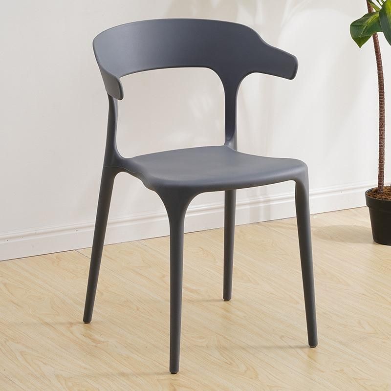 Hot Sales Plastic Furniture Casual Simple Thickened Dining Chairs