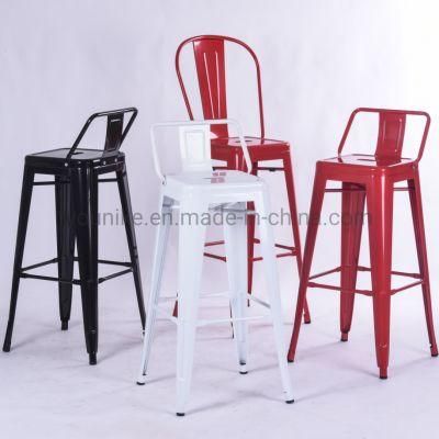 Industrial Vintage Coffee Restaurant Metal Tolix Chair Barstool Red