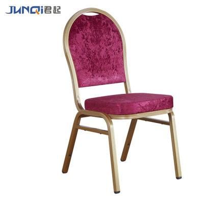 Restaurant Dining Hall Stacking Aluminum Metal Hotel Wedding Banquet Chair