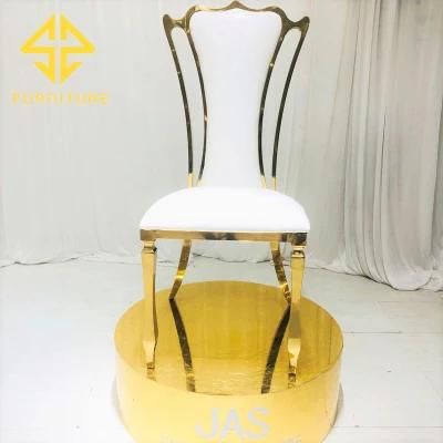 Modern Customized Nordic Simple Design Stainless Steel High Back Dining Chair
