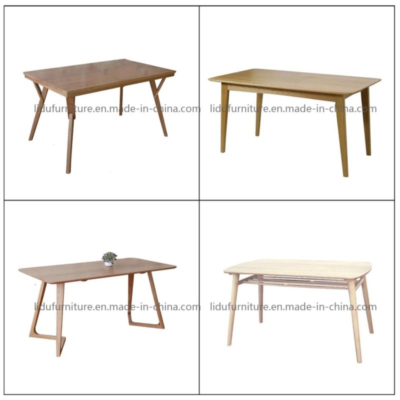 Table Oak Solid Wood/Dining Room Table with High Quality/Wood Table with Cheap Price