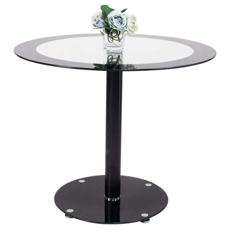 High Quality Restaurant Table Glass Countertop Dining Table
