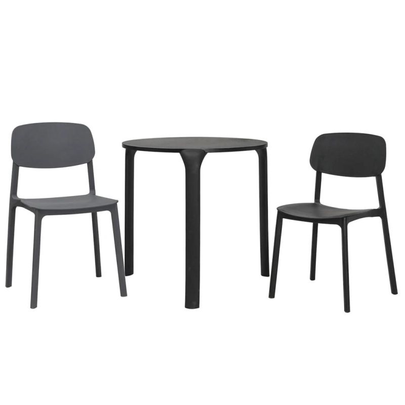 Living Room Furniture Plastic Frame Stainless Steel Metal Leg Dining Chair with Armrest