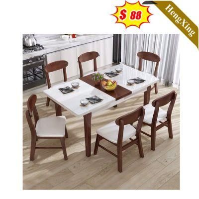 Wholesale Minimalist Modern Wooden Home Dining Furniture Dining Table Set
