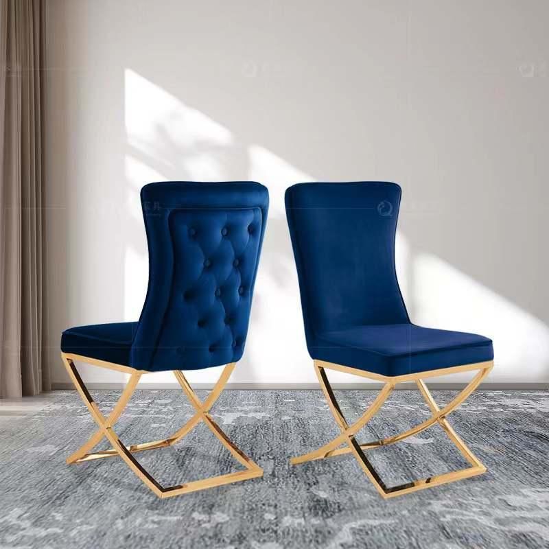 Velvet Low Price Hotel Furniture Asian Indoor Dining Chairs