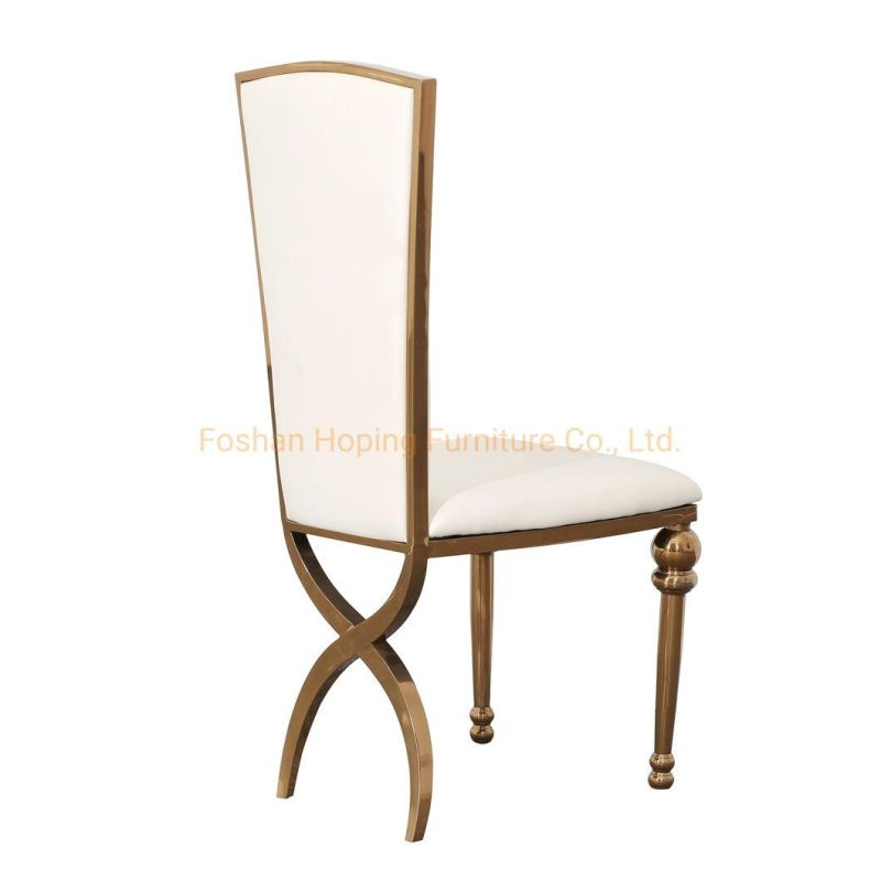 Classy King Throne Chair Modern Outdoor Metal Hotel Restaurant Wedding Banquet Dining Furniture Chair