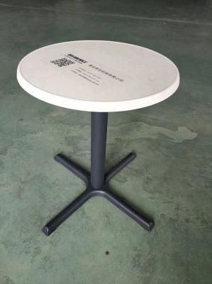 Win Balance Modern Furniture Living Room Furniture Cast Iron Cross Base Coffee Table
