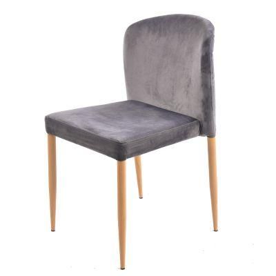 Gold Metal Legs Velvet Side Chair Fabric Leisure Armchair Lounge Hotel Living Room Accent Chairs