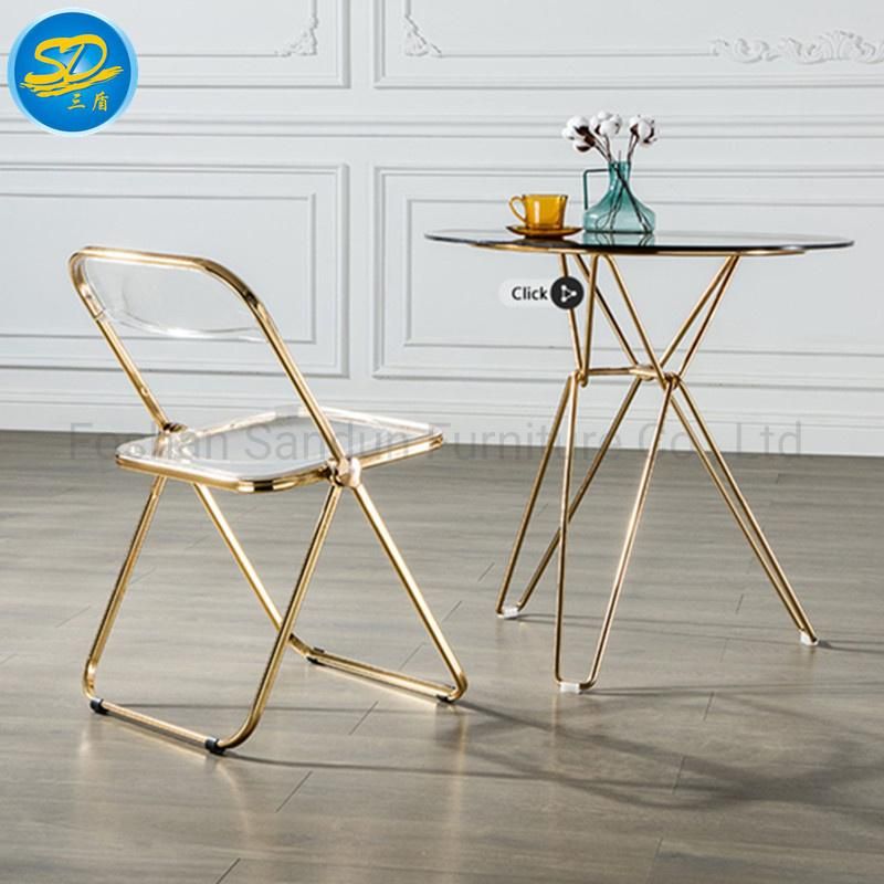 Factory Wholesale Outdoor Stainless Steel Wimbledon Folding Chair