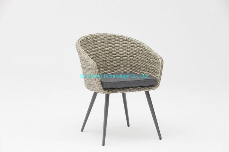 American Style Oval Outdoor Dining Table Modern Commercial Contract Patio Outdoor Table and Chair Set Luxury Garden Set