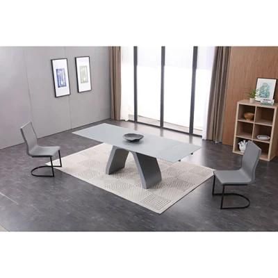 Factory Modern Tempered Glass Dining Table