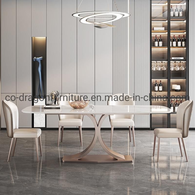 Modern Luxury Dining Table with Marble Top for Dining Furniture
