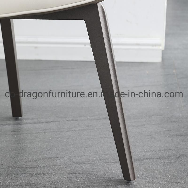 Modern Dining Furniture Solid Wood Leather High Back Dining Chair