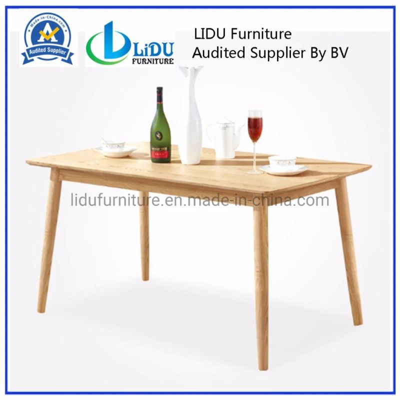 Hot Selling and Modern Home Furniture Wood Dining Table with Modern Chairs