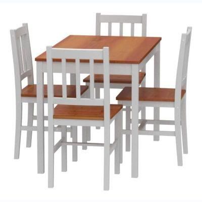 Home furniture 4 seats pine wood dining table set, K\D.