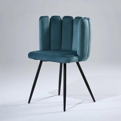 Modern Design Upholstered Fabric Velvet Dining Chairs for Living Room