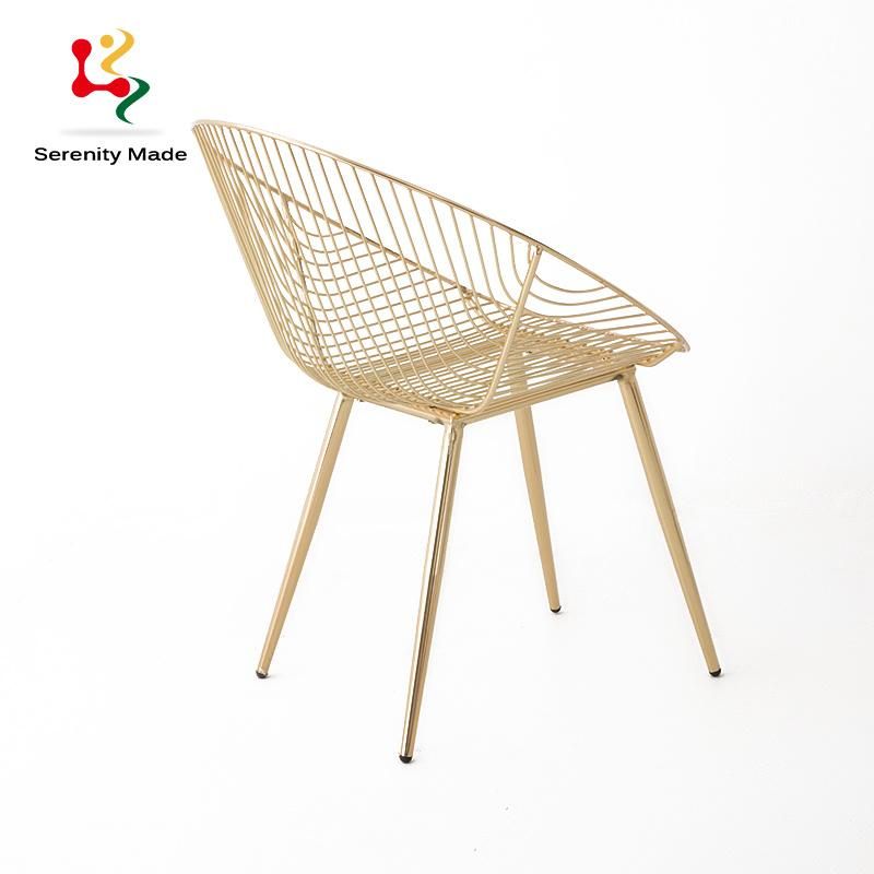 Modern Peacock Black Leisure Wire Chair From China