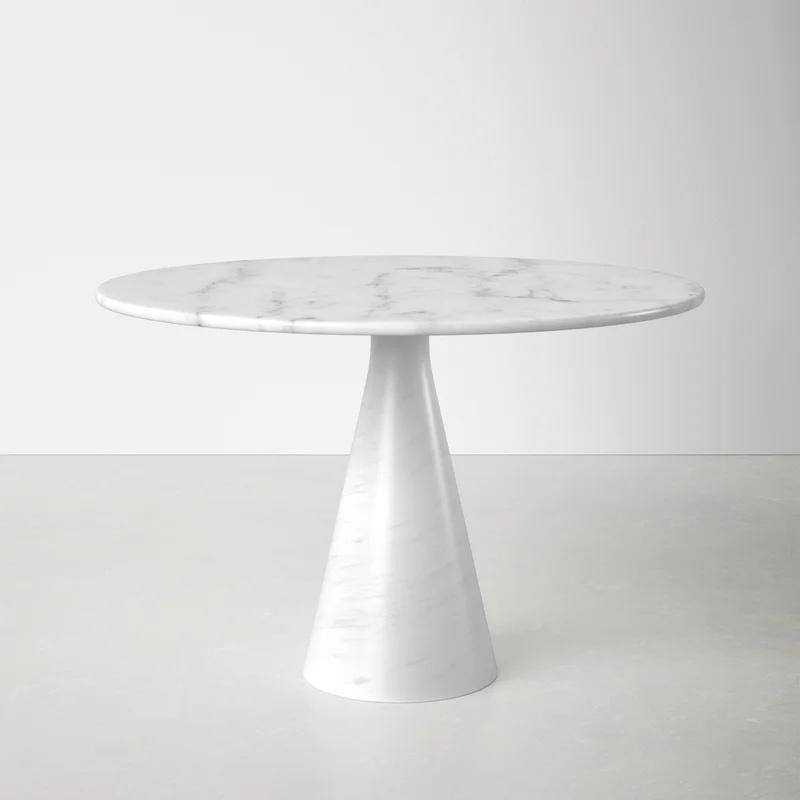 Wholesale Modern Design Artificial Solid Quartz/Granite/Marble Table Top Round Cararra Volakas White Nagural Stone Table for Dining/Sofa Coffee/Side Table