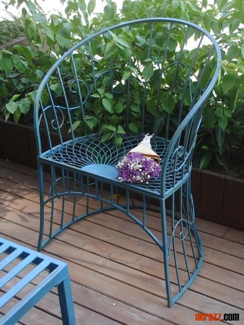 Popular Design Hot Sale Outdoor Furniture Garden Metal Furntiure Factory Wholesale Iron Patio Garden Furniture Lounge Chair